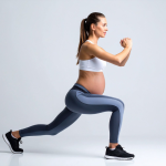 Donna incinta che corre durante la gravidanza – esercizio sicuro e attività fisica in gravidanza presso Kinesi Lab Savigliano